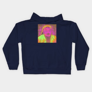 Genghis Khan Portrait Kids Hoodie